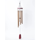 Unique Golden Decorative Wind Chime For Home - 9.5 X 9.5 X 64 Cm