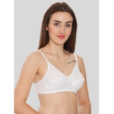 ILRASO - White Cotton Blend Non Padded Women's T-Shirt Bra ( Pack of 1 ) - None