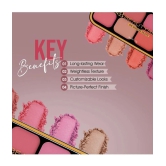 Beauty Berry Matte Eyeshadow & Blusher Palette 8 Highly Pigmented Shades for Eye Makeup (Shade - 02)