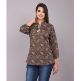 JC4U - Brown Cotton Blend Women's Regular Top ( Pack of 1 ) - None