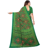 LEELAVATI - Green Georgette Saree With Blouse Piece ( Pack of 1 ) - Green