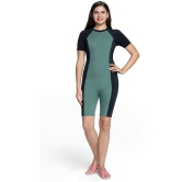 Amante Nylon Green Bodysuits - - None