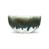 Ceramic Dining Studio Collection Milky White Vibrant Glazed Shades Large Ceramic 1250ML Serving Bowl