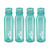 Milton Name Tag Pet Water Bottle, Set of 4, 1 Litre Each, Green - Green