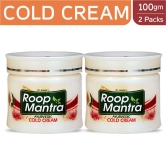 Roop Mantra Cold Cream 100gm, Pack of 2 (NON STICKY COLD CREAM, Moisturizing Cream with Natural Ingredients, Kesar Malai Body Cream)