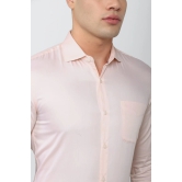 Men Pink Slim Fit Formal Full Sleeves Formal Shirt