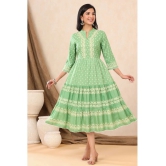 Juniper Rayon Green Regular Dress - Single - None