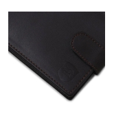 samtroh - Black PU Mens Regular Wallet ( Pack of 1 ) - Black