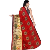 LEELAVATI - Red Georgette Saree With Blouse Piece ( Pack of 1 ) - Red