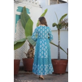 Wedding Party Ethnic Dress | Women Frill Dress | A-Line Dress for Women Stylish Kurti for Women-M