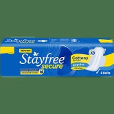 Stayfree Secure Cotton Regular Pads 6N