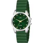 HAMT Green Silicon Analog Womens Watch