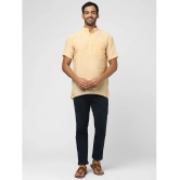 DESHBANDHU DBK - Yellow Cotton Blend Mens Regular Kurta ( Pack of 1 ) - None