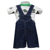 Balloons Multicolor Denim Rompers - 0-6 Months