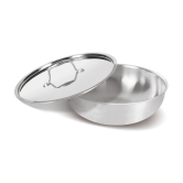 Milton Pro Cook Triply Stainless Steel Tasla with Lid, 18 cm / 1 Litre