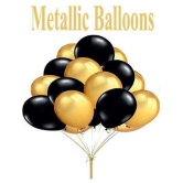 Narayans Decor Solid HAPPY BIRTHDAY GOLDEN SET OF 63 50 BLACK AND GOLDEN BALLOONS  HAPPY BIRTHDAY GOLDEN FOIL BALLOON Letter Balloon  (Gold, Black, Pack of 63)