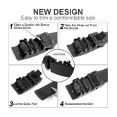 Loopa Black PU Casual Belt Pack of 1 - None