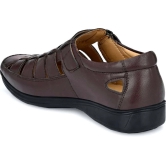 WUGO::Latest Trendy Men Faux Leather Sandals|Brown Outdoor Sandal For Mens & Boys (Free Home Delivery)