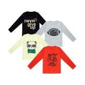 Diaz Printed Tshirt For boys And girls Combo of 4 - None