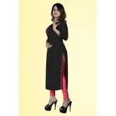 haya fashion - Black Rayon Women's A-line Kurti ( Pack of 1 ) - None