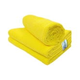 SOFTSPUN Microfiber Cloth - 3 pcs - 40x60 cms - 340 GSM Yellow - Thick Lint & Streak-Free Multipurpose Cloths - Automotive Microfibre Towels for Car Bike Cleaning Polishing Washing & Detaili