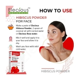 Elecious Hibiscus powder for hair growth, face and skin (200 Grams) | Suitable for Hair, Skin