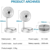 Standing Rechargeable Pedestal Fan