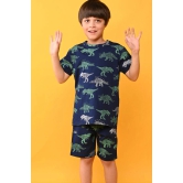 DINOSAUR NAVY SLEEPWEAR SHORTS SET - NAVY-5-6 YEARS / 2N / Navy