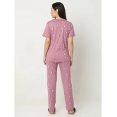 Smarty Pants Pink Cotton Womens Nightwear Nightsuit Sets ( Pack of 1 ) - None