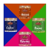 YUM YUM 800g Dry Fruits Gift Box (Diwali Special) Badam, Kaju, Pista, Kishmish - 200g Each