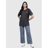 Rigo Charcoal Cotton Loose Fit Womens T-Shirt ( Pack of 1 ) - None