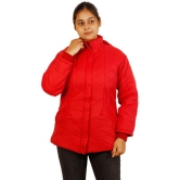 PPTHEFASHIONHUB - Polyester Red Hooded Jackets - None