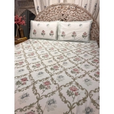 Hand Block Cotton Bedsheet | Ambrose Bedsheet-Super King