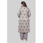 miravan - Grey Straight Cotton Womens Stitched Salwar Suit ( Pack of 1 ) - None