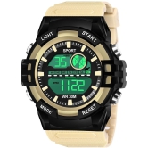 Hala Beige Resin Digital Mens Watch