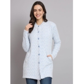 eWools.in Woollen Round Neck Women's Buttoned Cardigans - Navy ( ) - None