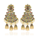 Bhagya Lakshmi - Multi Color Chandelier Earrings ( Pack of 1 ) - Multi Color