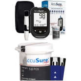 ACCUSURE - with 50 Strip Simple Glucometer