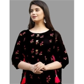 SIPET - Black Rayon Womens Flared Kurti ( Pack of 1 ) - None