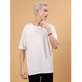 Rigo Cotton Oversized Fit Printed Half Sleeves Mens T-Shirt - White ( Pack of 1 ) - None