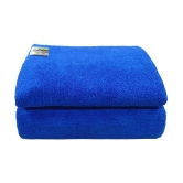 SOFTSPUN Set of 2 Microfibre Bath Towel Blue - Blue