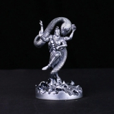 Artarium Car Dashboard Resin Mystical Shiva Idol Home Decor Item Mystical Shiva Murti Statue for Gift Pack of 1 (Silver)