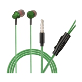 Vippo Classic VHB-341 MUSIC STEREO 3.5 mm Wired Earphone In Ear Comfortable In Ear Fit Green