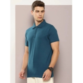 Dillinger Cotton Regular Fit Solid Half Sleeves Mens T-Shirt - Blue ( Pack of 1 ) - None