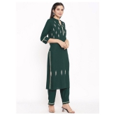 FabbibaPrints Rayon Kurti With Palazzo - Stitched Suit - XXL