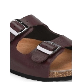 Mens Arizona Cherry Leather Slippers-9