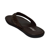 Ajanta Brown Flip Flops - None