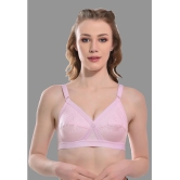 Madam - Pink Cotton Blend Non Padded Womens Minimizer Bra ( Pack of 1 ) - None