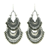 Samridhi DC Silver Chandbalis Earrings ( Pack of 1 ) - Silver