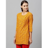 KIPEK - Mustard Rayon Womens Straight Kurti ( Pack of 1 ) - None